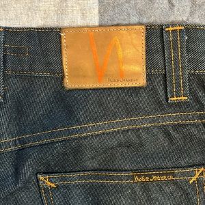 Nudie Jeans Organic Cotton Dark Indigo Slim Jim Jeans